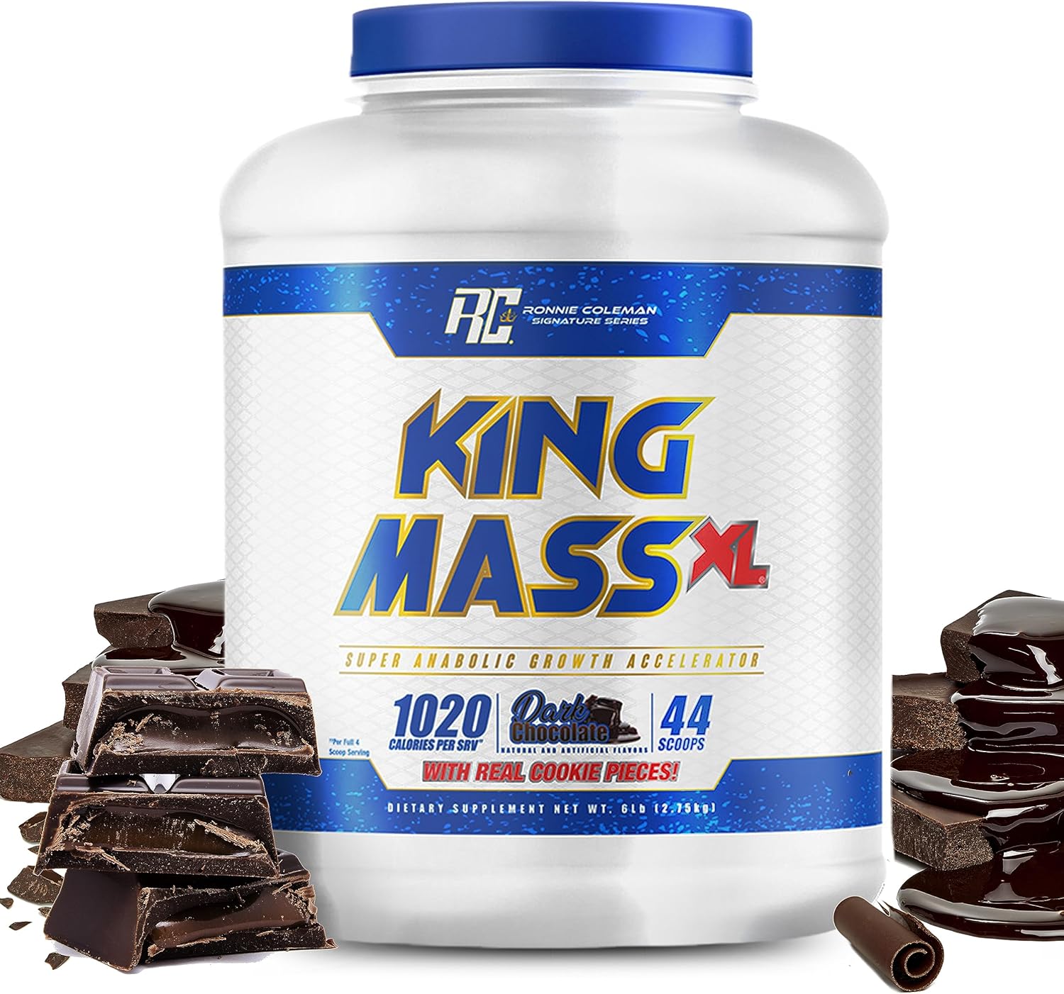 پودر پروتئین وی Ronnie Coleman Signature Series مدل King Mass XL، 180 گرم، طعم شکلات