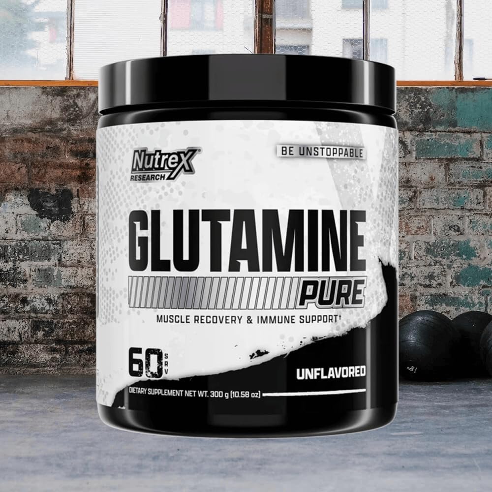 پودر ال-گلوتامین Nutrex Research مدل Glutamine Drive، 300 گرم