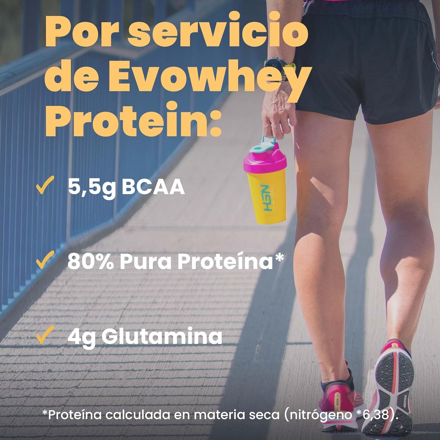 پودر پروتئین وی HSN Sports مدل EVOWHEY 2.0، 500 گرم، طعم شکلات و فندق