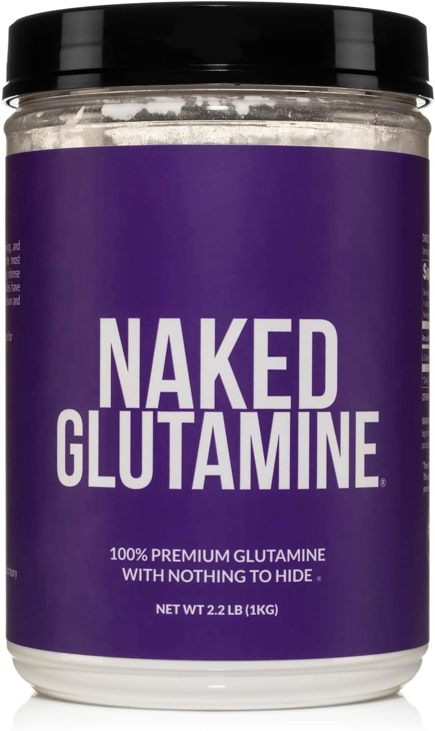 پودر ال-گلوتامین NAKED، 1000 گرم، 200 وعده