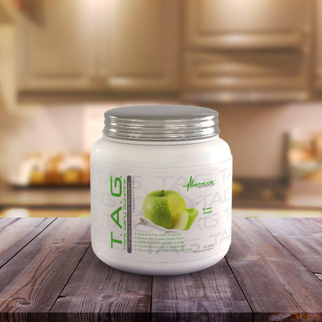 پودر ال-گلوتامین Metabolic Nutrition، 400 گرم، 40 وعده، طعم فروت پانچ