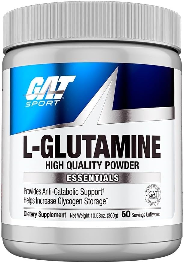 پودر ال-گلوتامین GAT SPORT، 300 گرم، بدون طعم