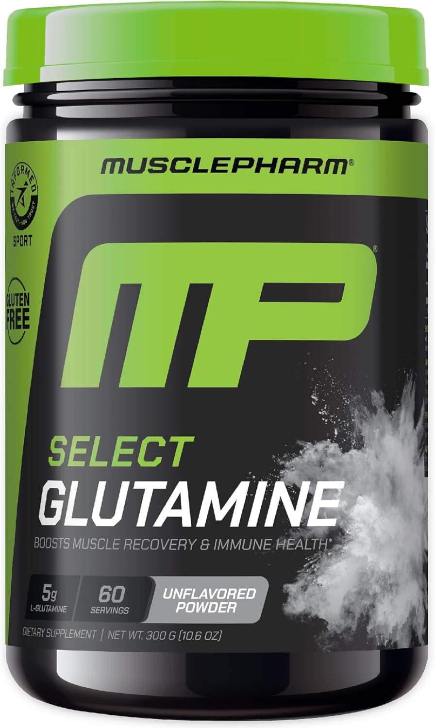 پودر ال-گلوتامین MusclePharm مدل Glutamine Essentials، 300 گرم، بدون طعم