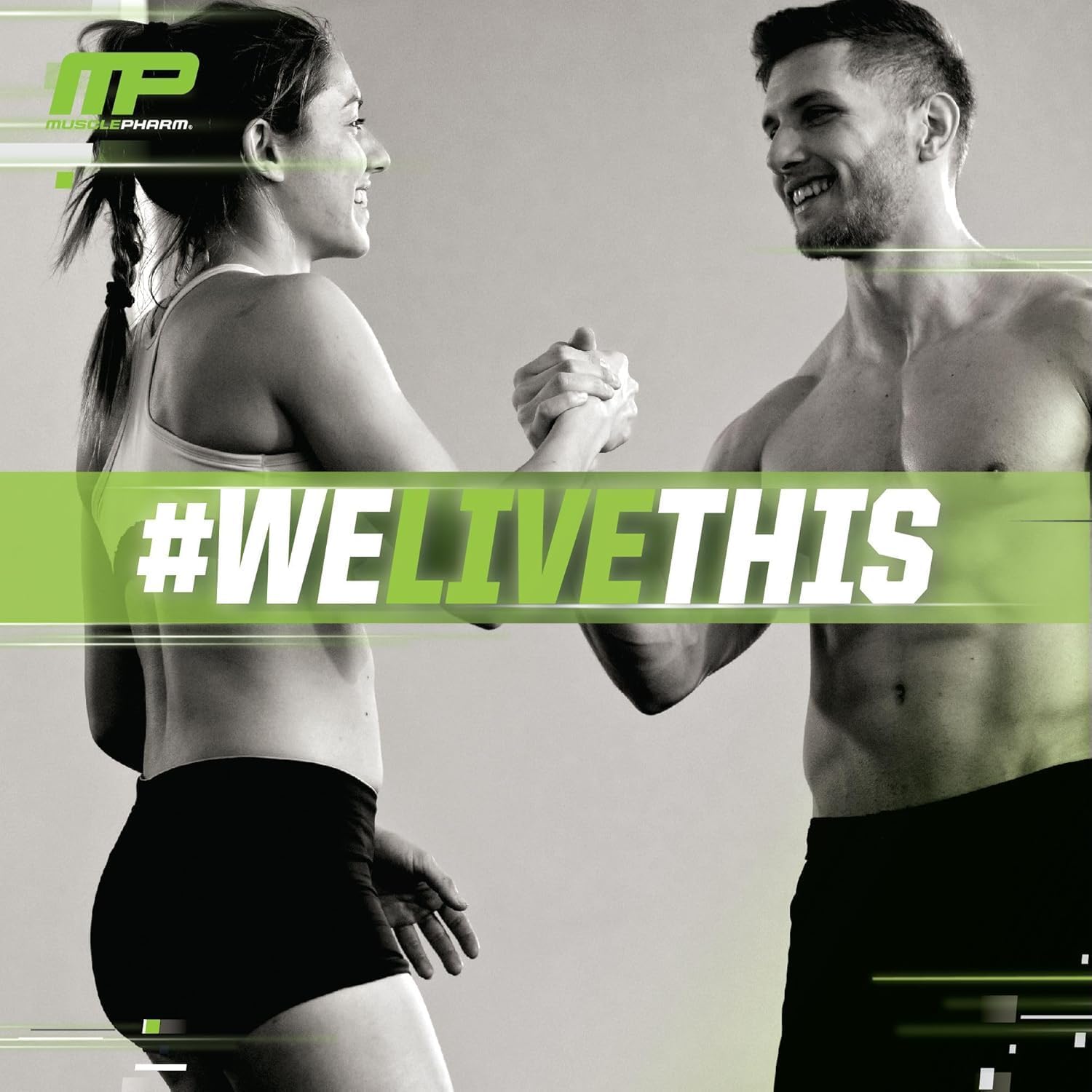 پودر ال-گلوتامین MusclePharm مدل Glutamine Essentials، 300 گرم، بدون طعم