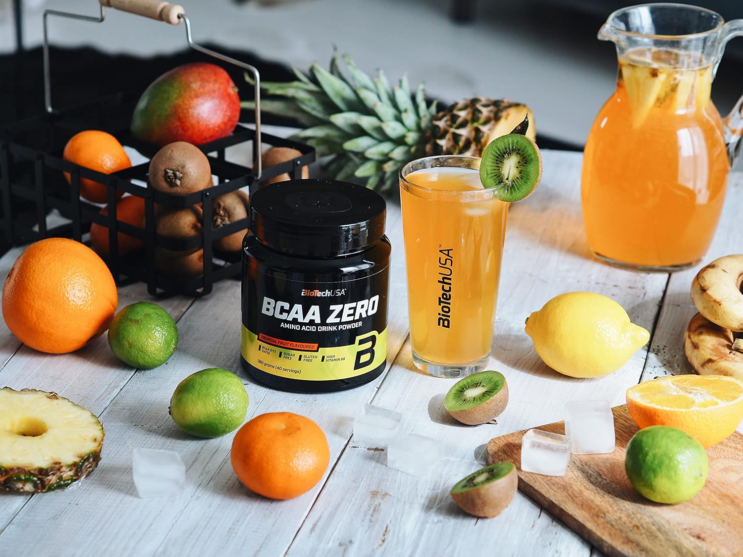 پودر مکمل آمینو اسید BioTechUSA مدل BCAA Zero، طعم هندوانه