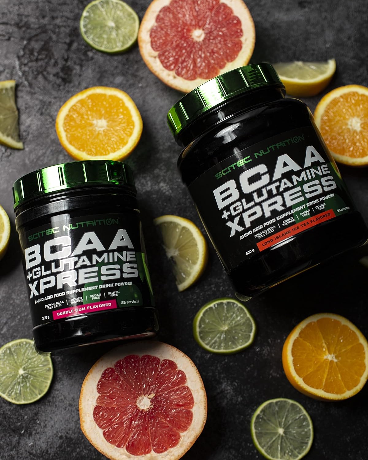 پودر پری‌ورک‌اوت Scitec Nutrition مدل BCAA + Glutamine Xpress، 300 گرم، طعم موهیتو