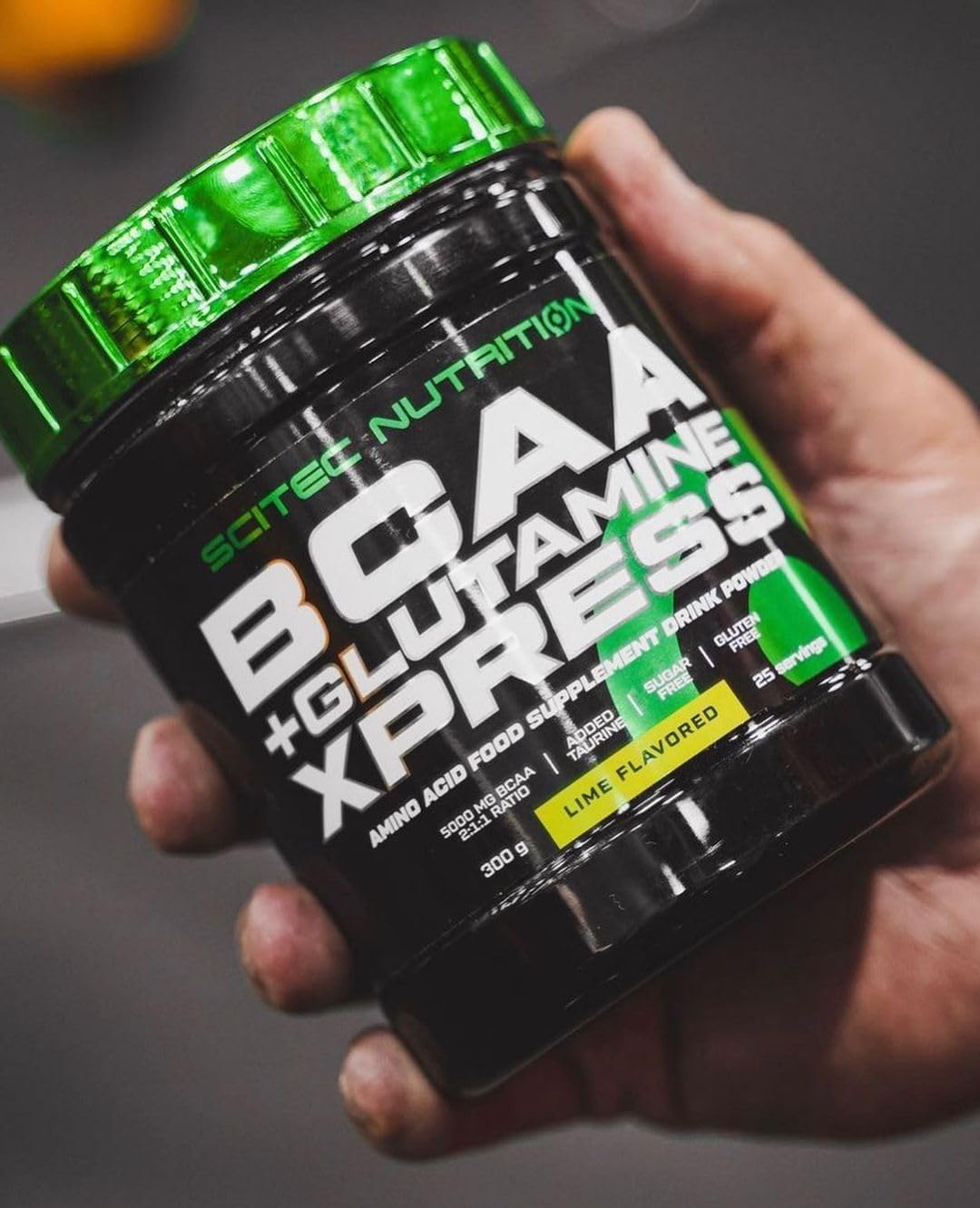 پودر پری‌ورک‌اوت Scitec Nutrition مدل BCAA + Glutamine Xpress، 300 گرم، طعم موهیتو