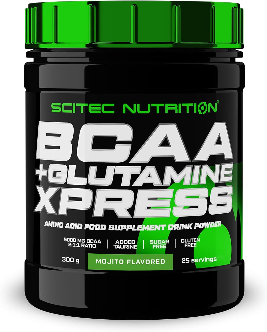 پودر پری‌ورک‌اوت Scitec Nutrition مدل BCAA + Glutamine Xpress، 300 گرم، طعم موهیتو