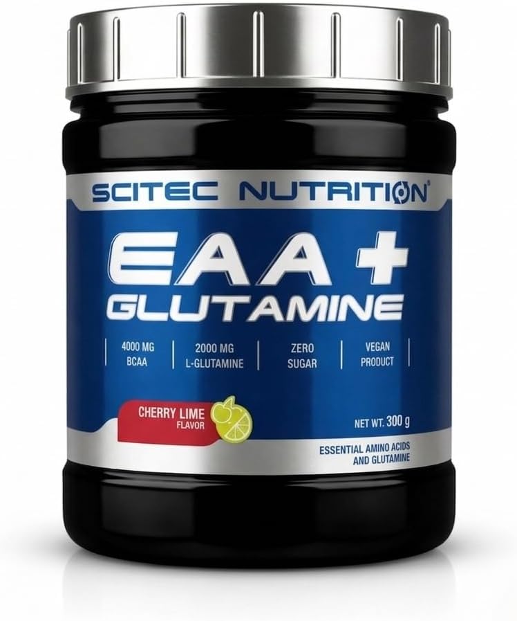 پودر آمینو اسید و گلوتامین Scitec Nutrition، 300 گرم، طعم گیلاس و لایم