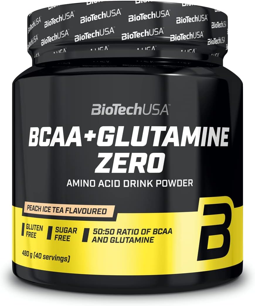 پودر آمینو اسید و گلوتامین BioTechUSA، 480 گرم، طعم چای سرد هلو