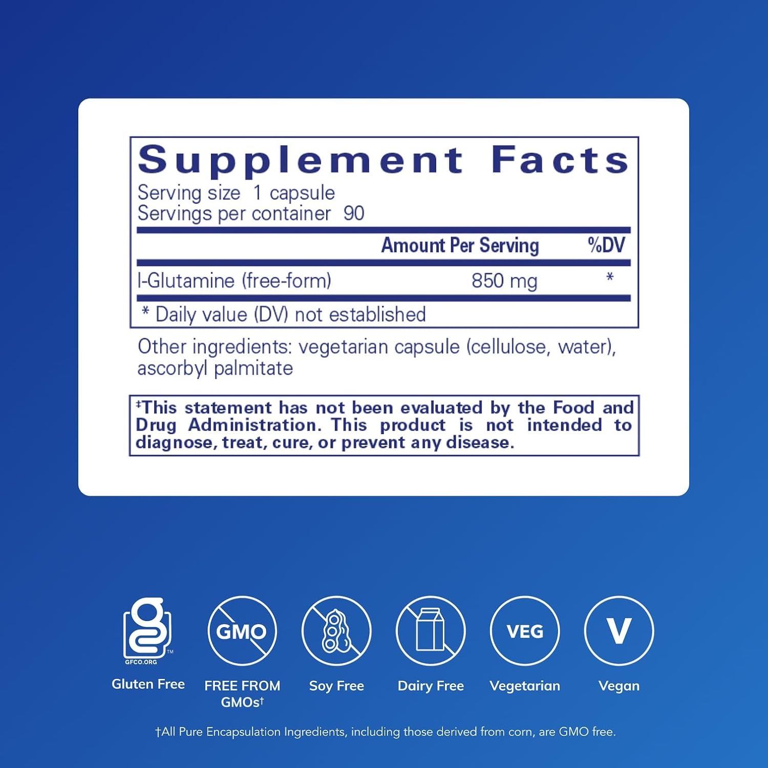 پودر مکمل سلامت گوارش Pure Encapsulations، 850 میلی‌گرم