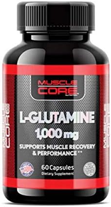 کپسول ال-گلوتامین MUSCLE CORE NUTRITION، 1000 میلی‌گرم، 60 کپسول