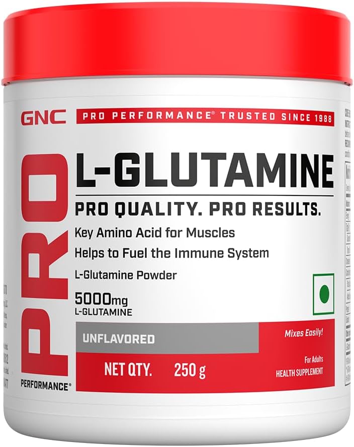 پودر ال-گلوتامین GNC مدل Glutamine 5000، 5000 میلی‌گرم