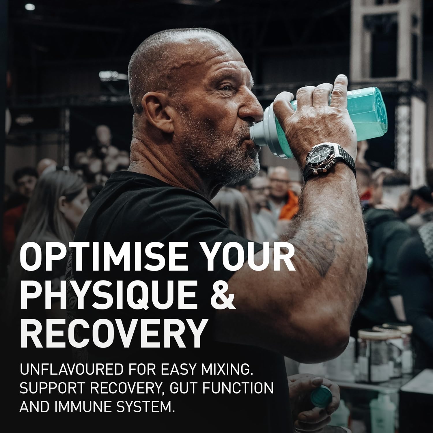 پودر ال-گلوتامین DY Nutrition، 300 گرم، بدون طعم