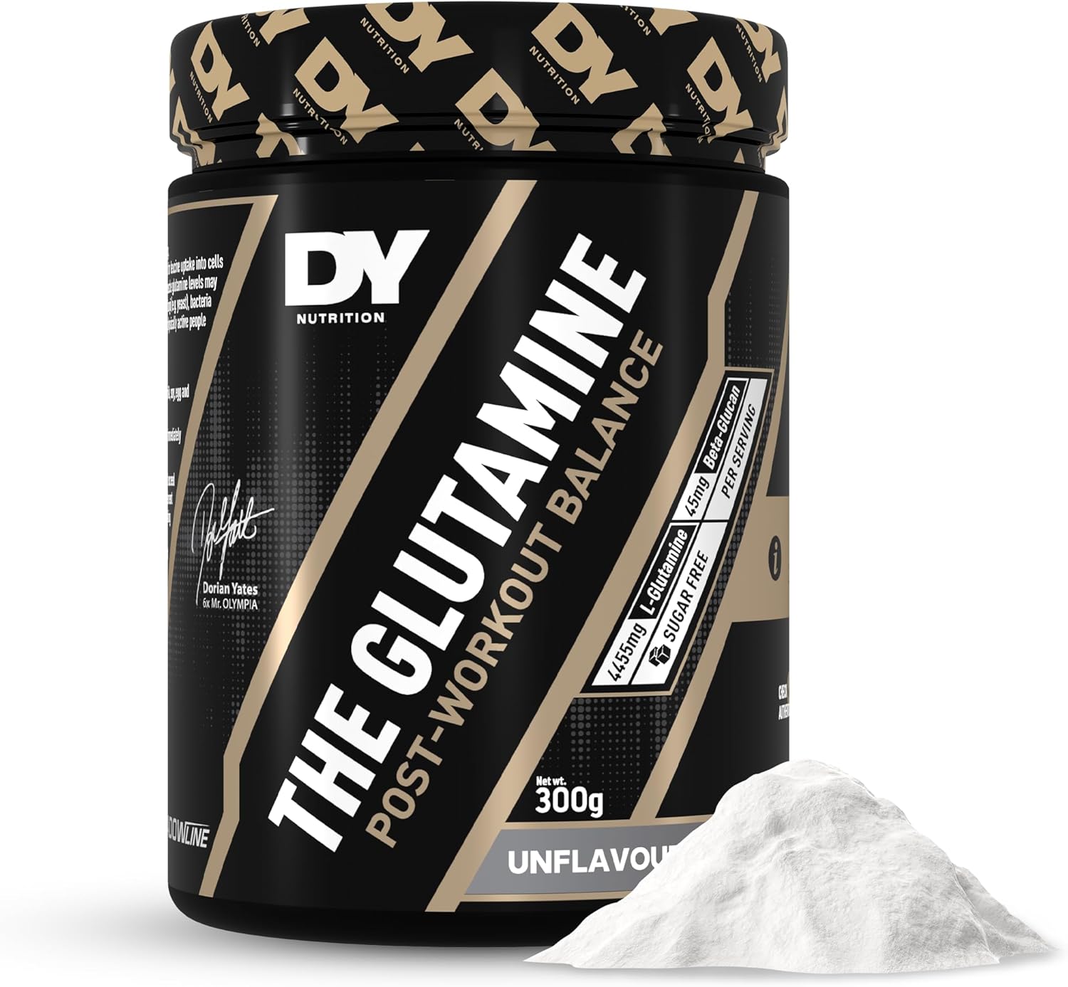 پودر ال-گلوتامین DY Nutrition، 300 گرم، بدون طعم
