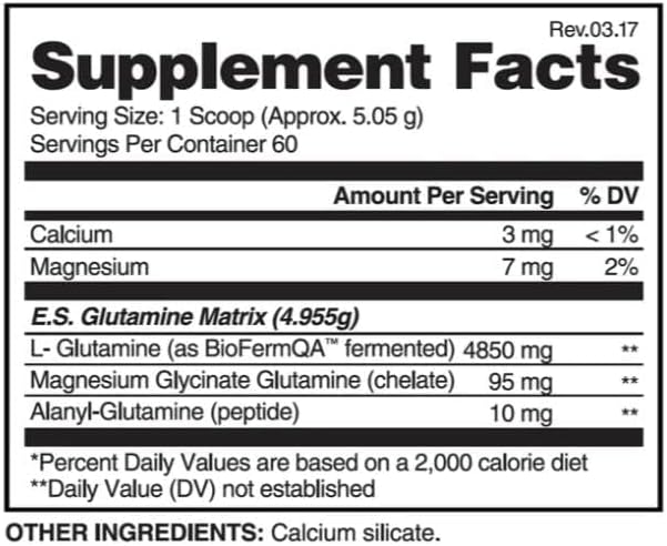 پودر ال-گلوتامین Puzzle Supps مدل Glutamine Essentials، 305 گرم، 60 وعده، بدون طعم