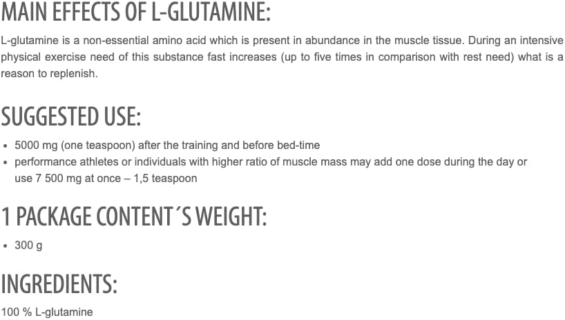 پودر ال-گلوتامین Extrifit مدل Gluta Pure، 300 گرم
