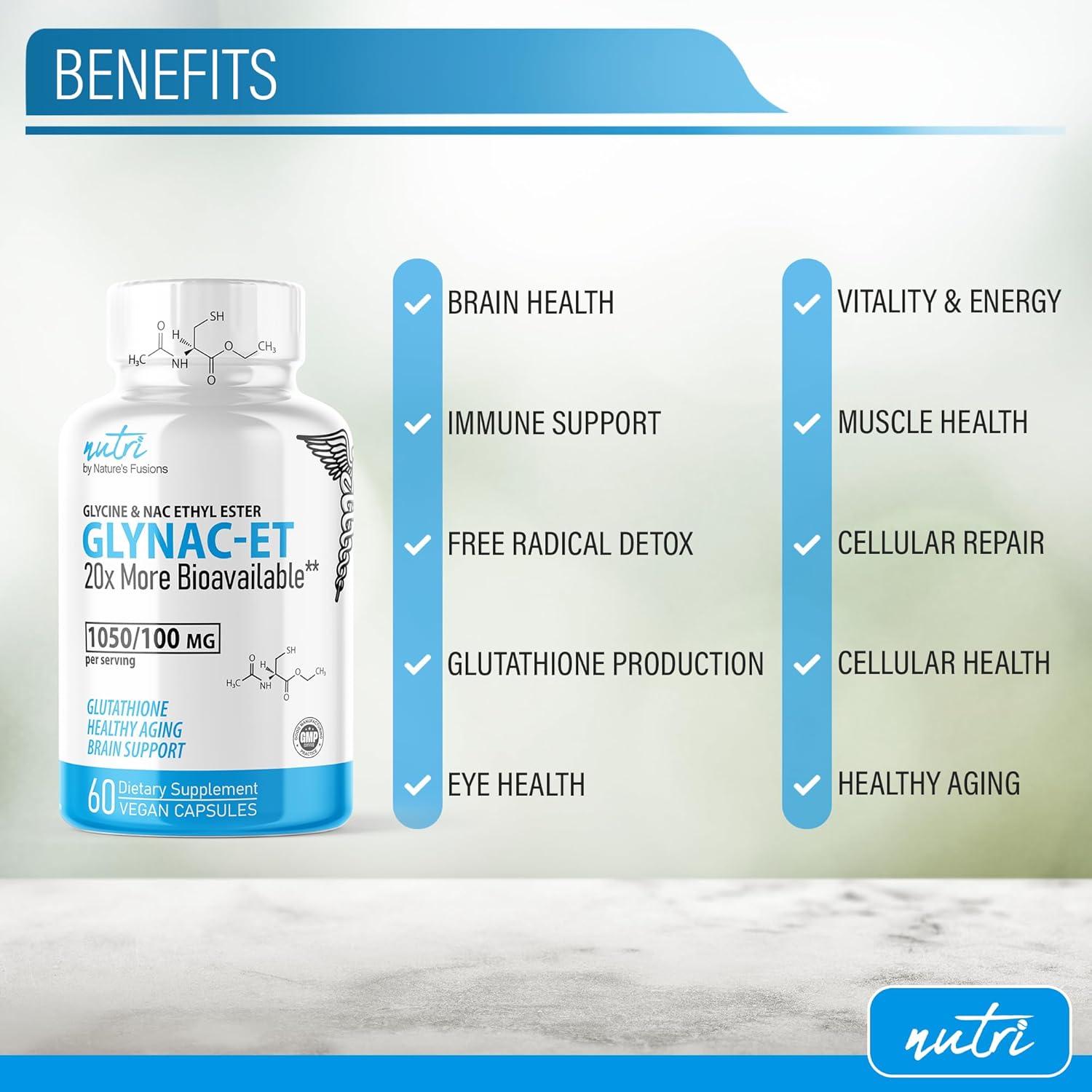 کپسول گلوتاتیون Nature's Fusions، 60 کپسول