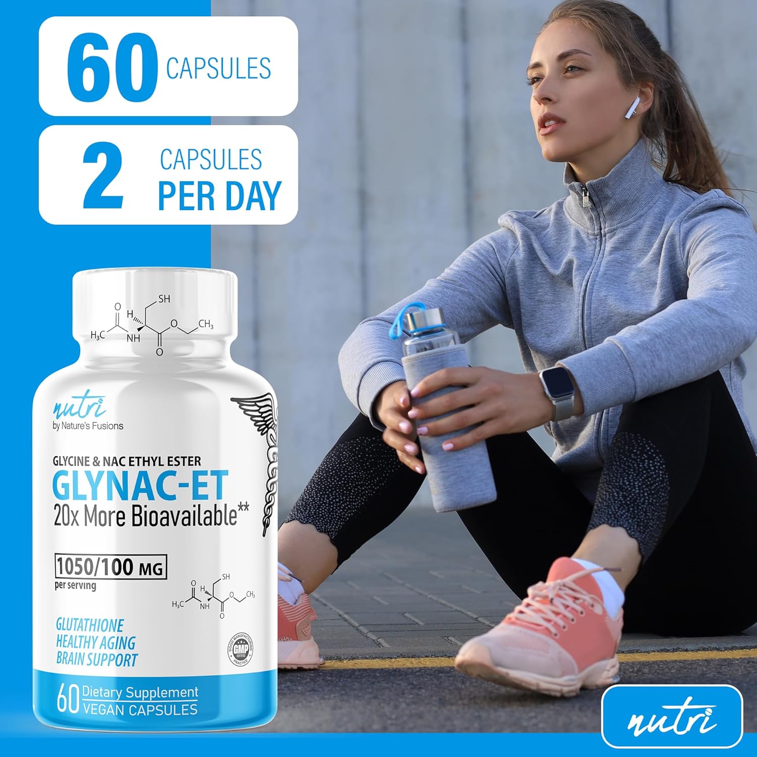کپسول گلوتاتیون Nature's Fusions، 60 کپسول