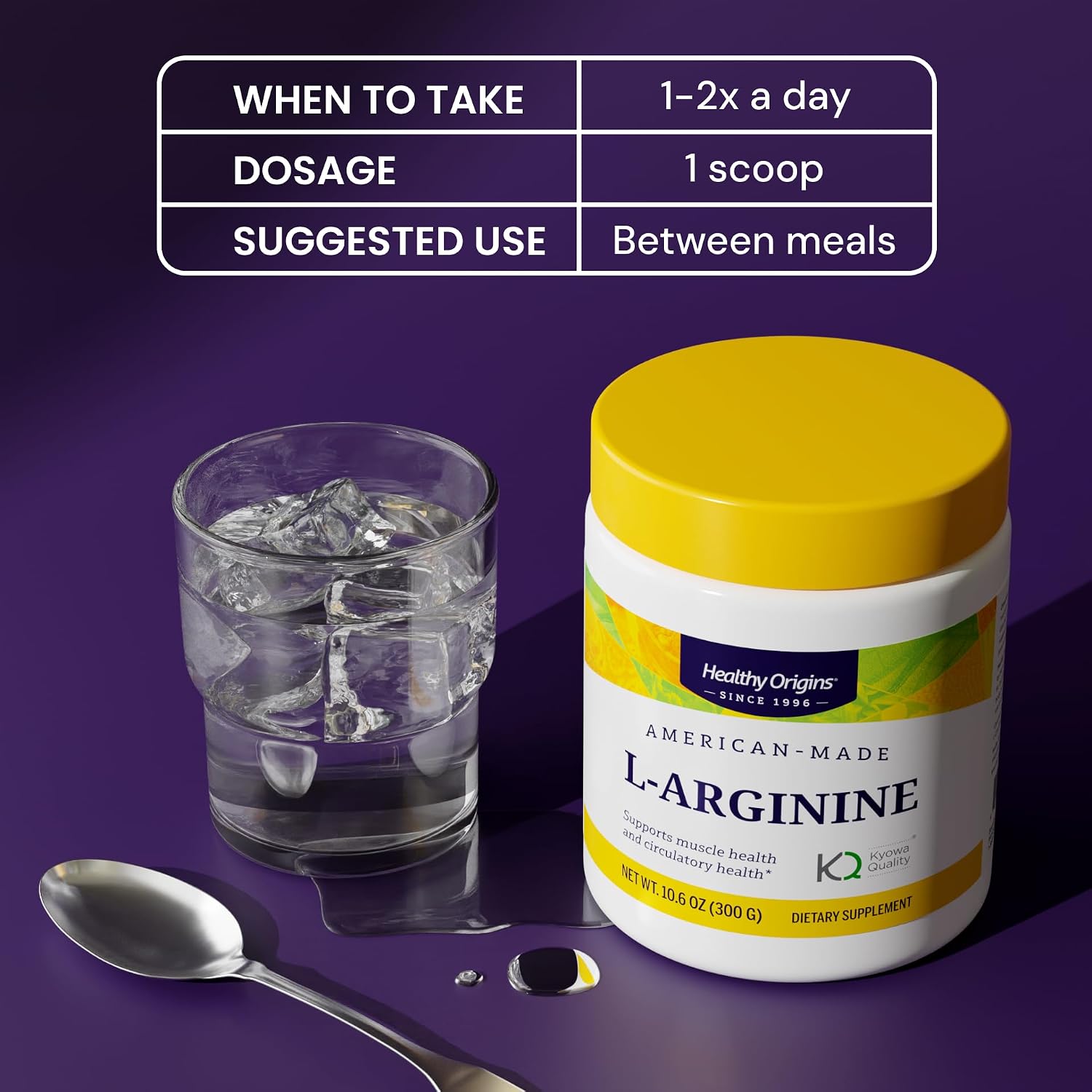 پودر ال-آرژنین Healthy Origins، 300 گرم، 60 وعده