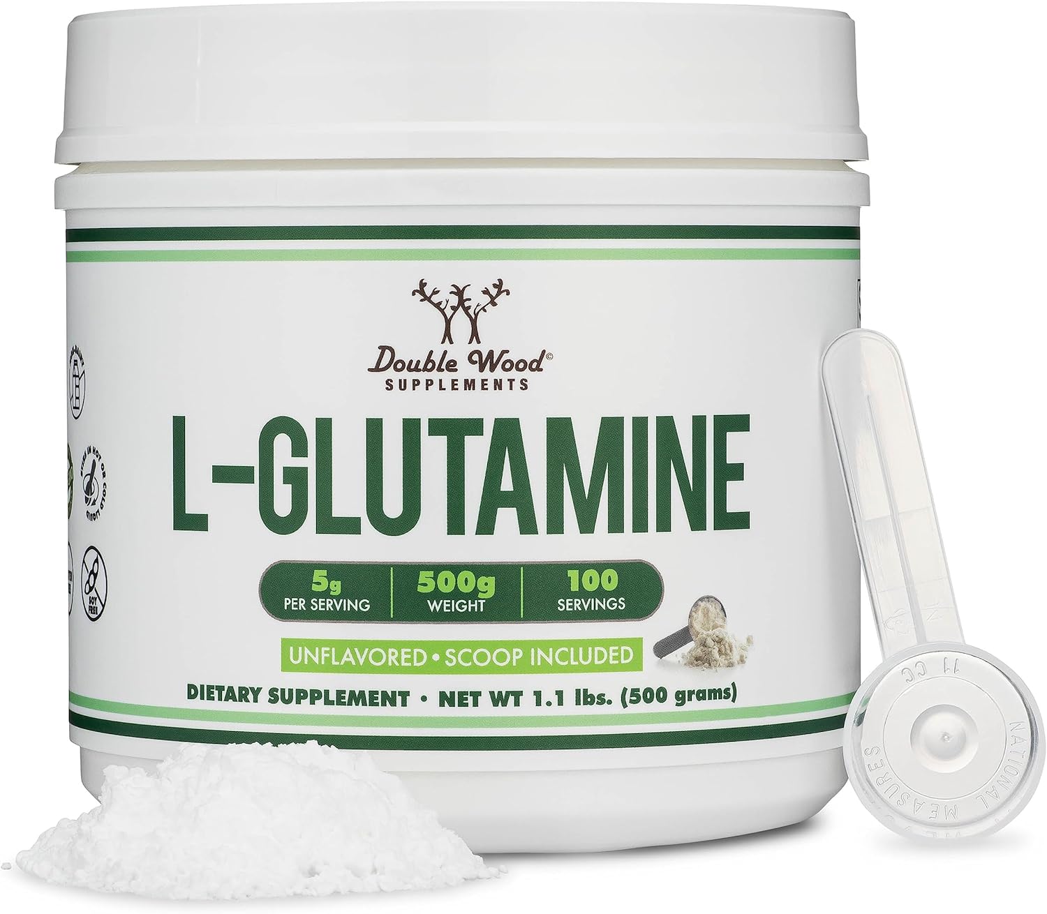 پودر مکمل سلامت گوارش Double Wood Supplements، 1.1 پوند، 100 وعده، بدون طعم
