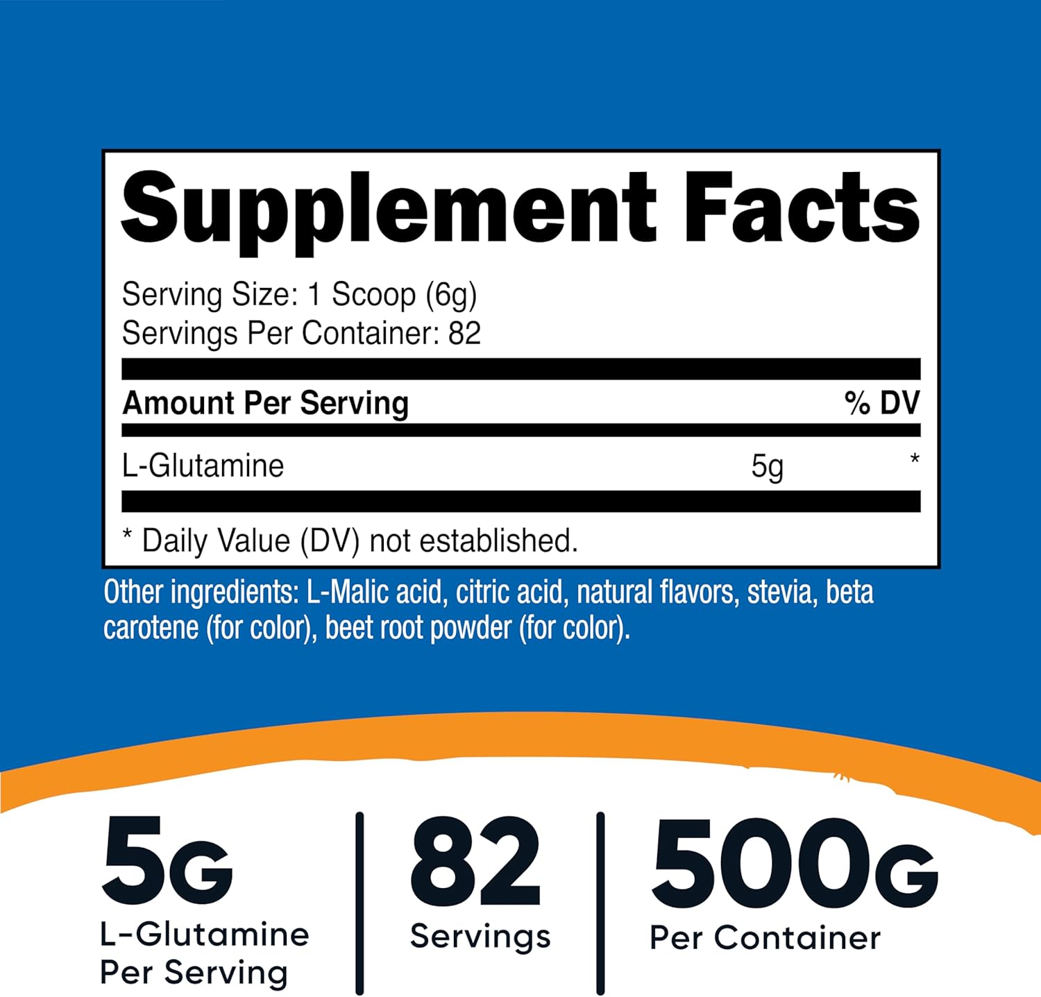 پودر مکمل سلامت گوارش Nutricost، 500 گرم، طعم هلو و انبه