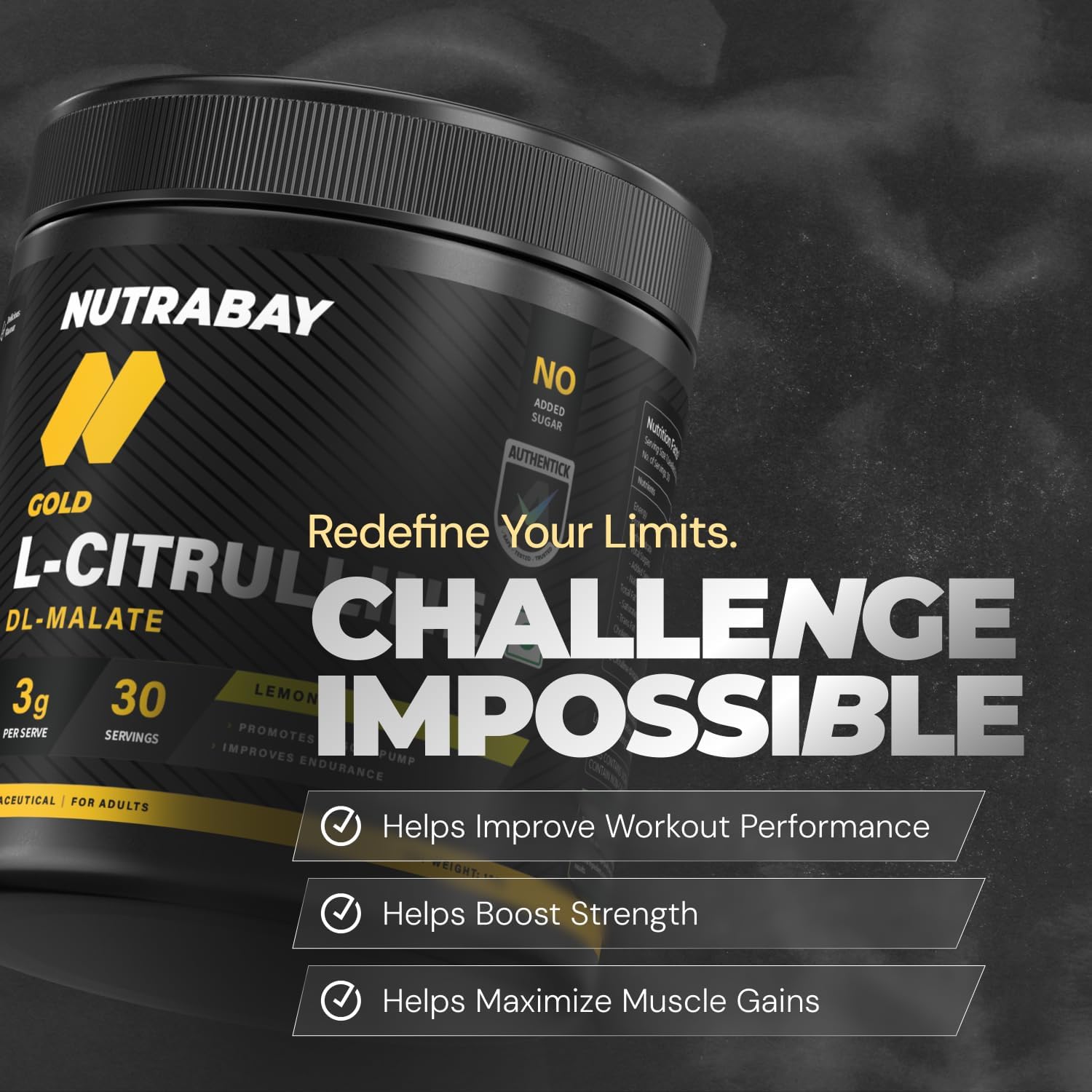 پودر پری‌ورک‌اوت Nutrabay، 120 گرم، طعم لیمو
