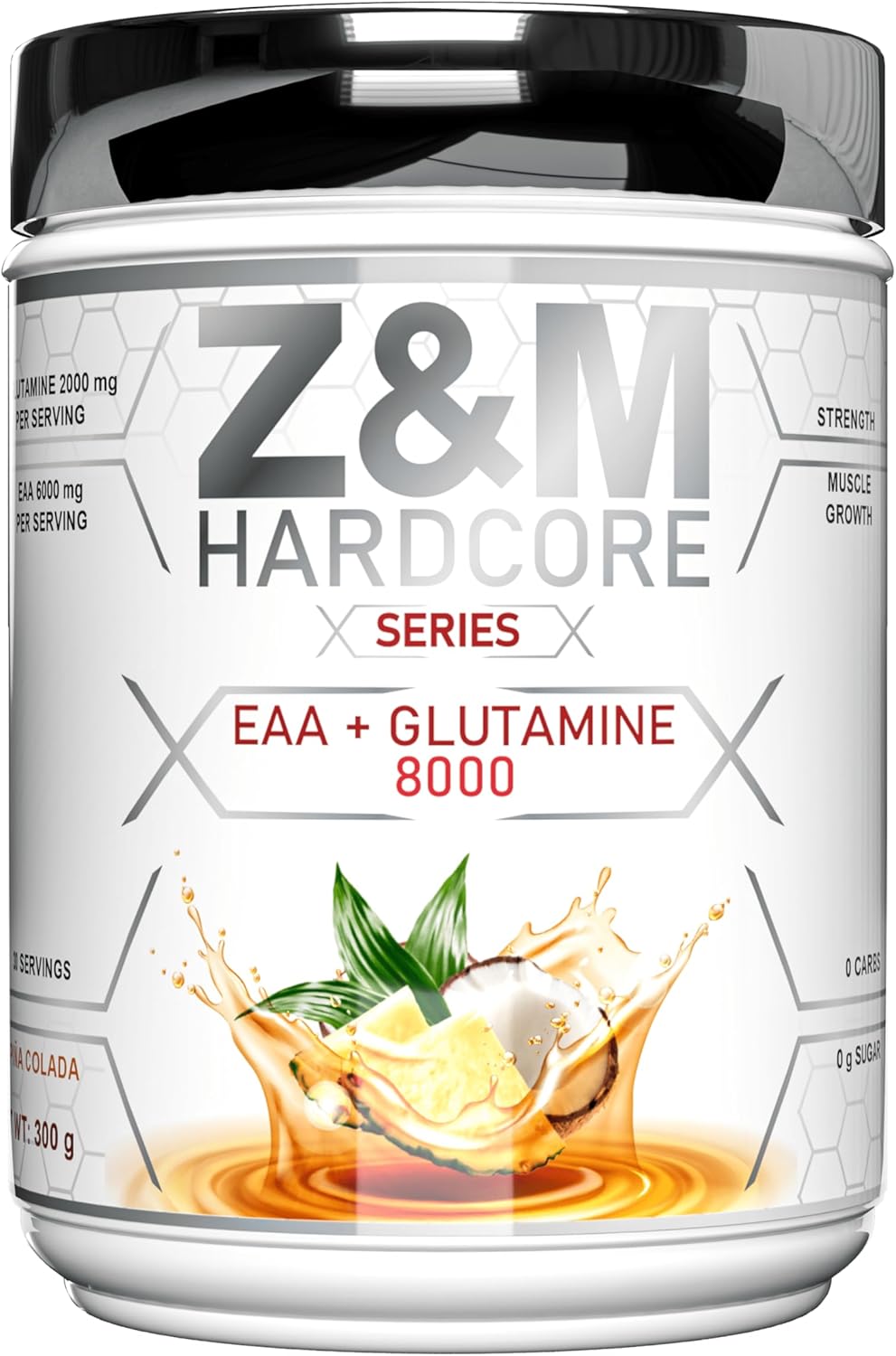 پودر آمینو اسید و گلوتامین Z&M HARDCORE، طعم پیناکولادا