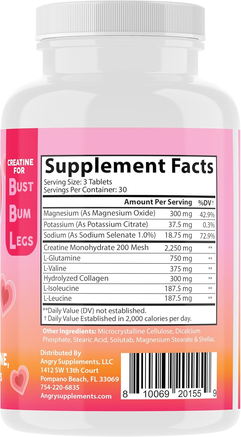 قرص کراتین و گلوتامین Angry Supplements