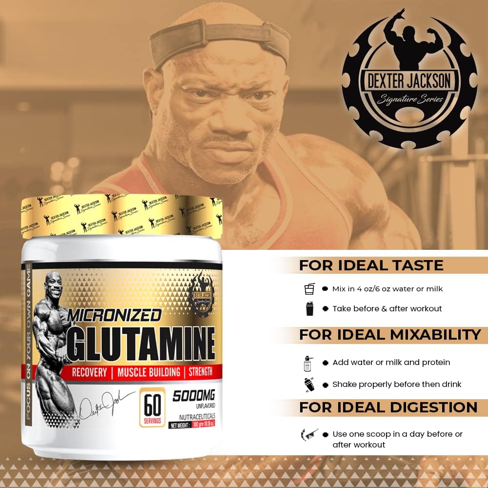 پودر ال-گلوتامین DEXTER JACKSON