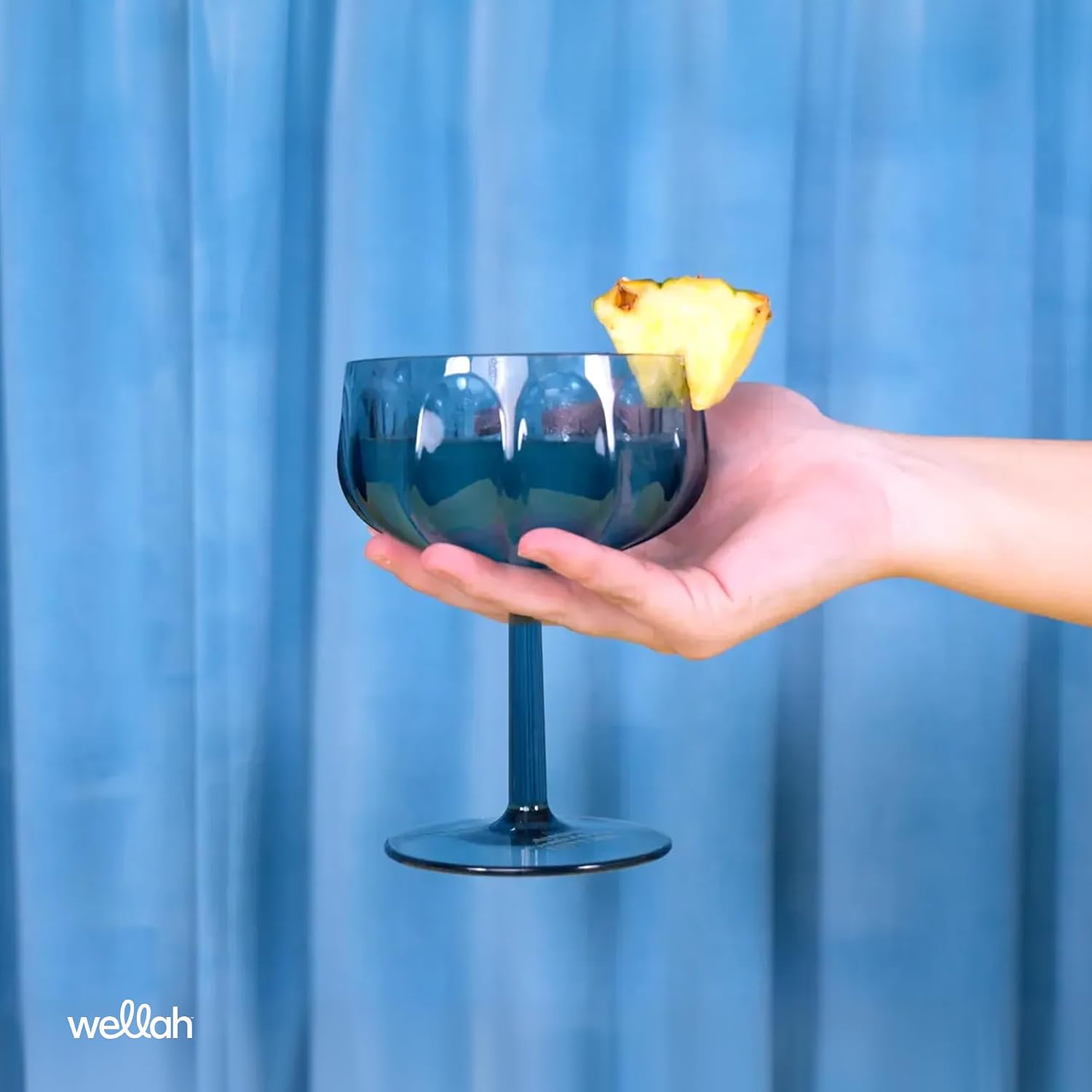 پودر ال-گلوتامین Wellah، 5 گرم، 50 وعده، طعم بلو هاوایی