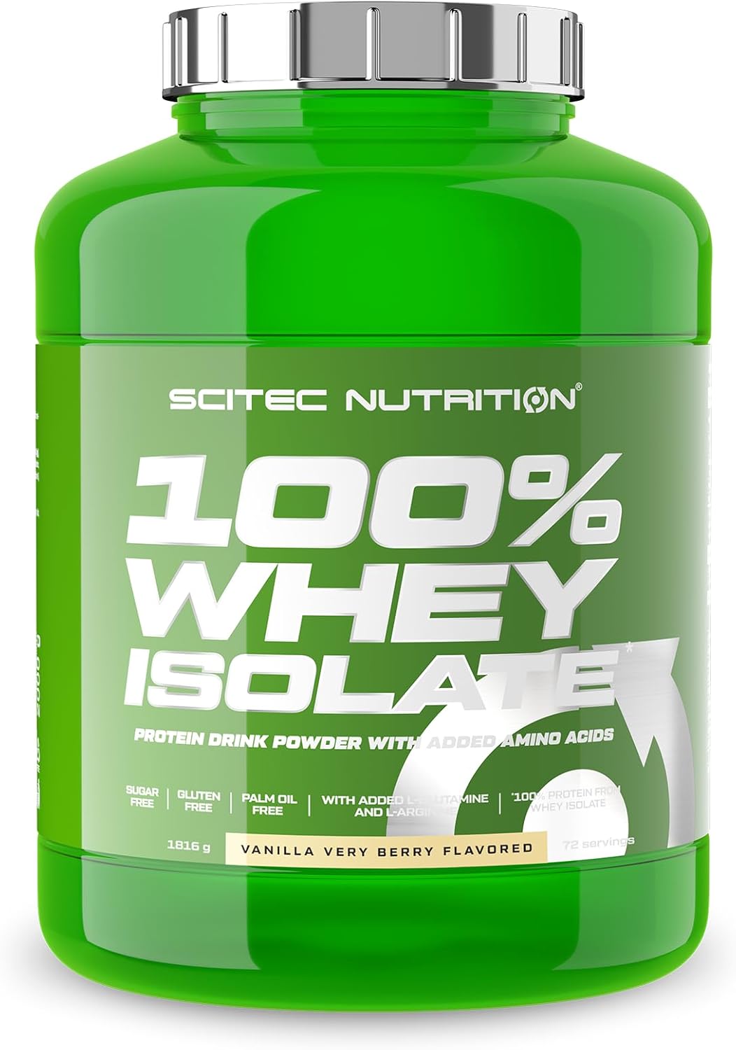 پودر پروتئین وی Scitec Nutrition، 1816 گرم، طعم وانیل و میوه‌های جنگلی