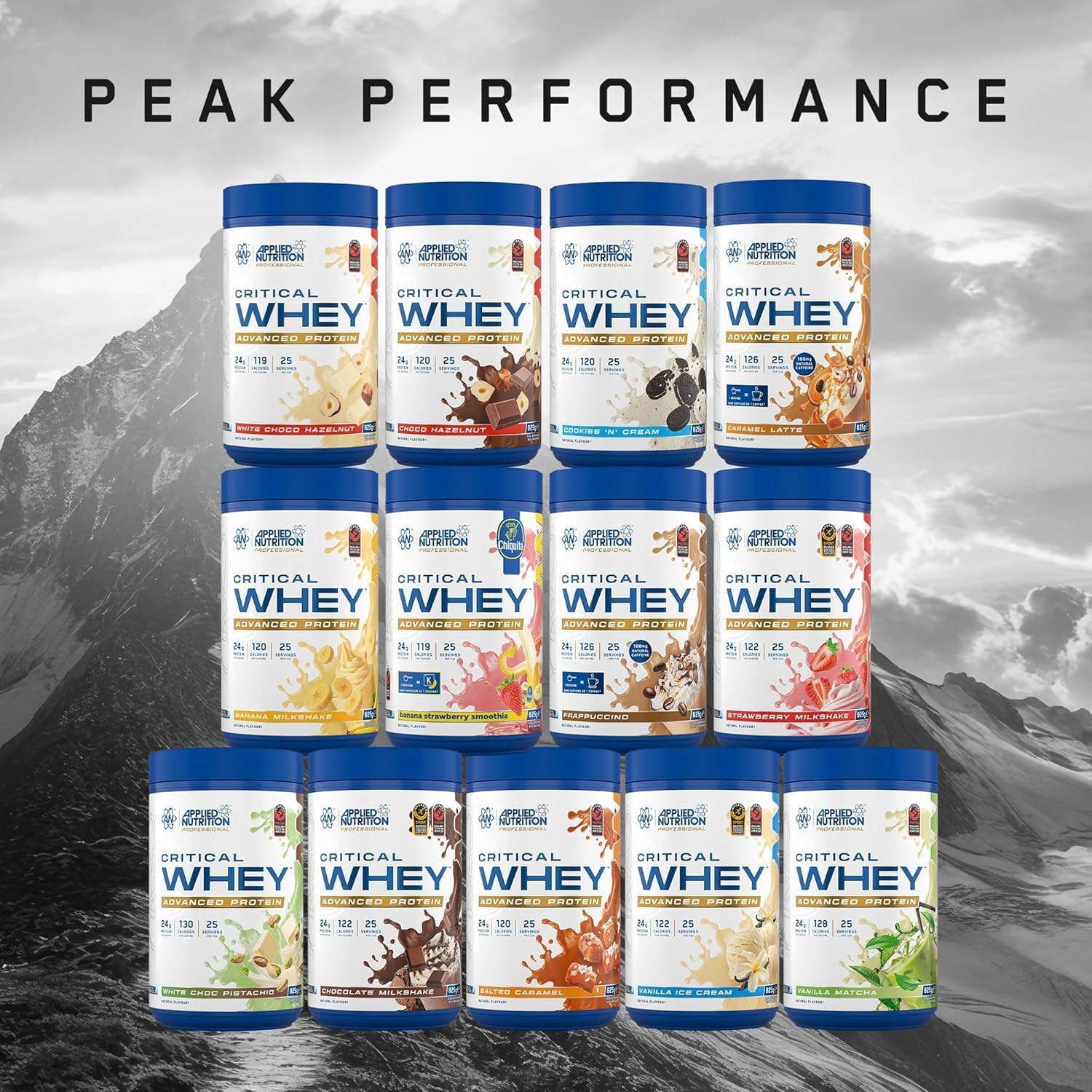 پودر پروتئین وی Applied Nutrition مدل Critical Whey، 825 گرم، 25 وعده، طعم وانیل