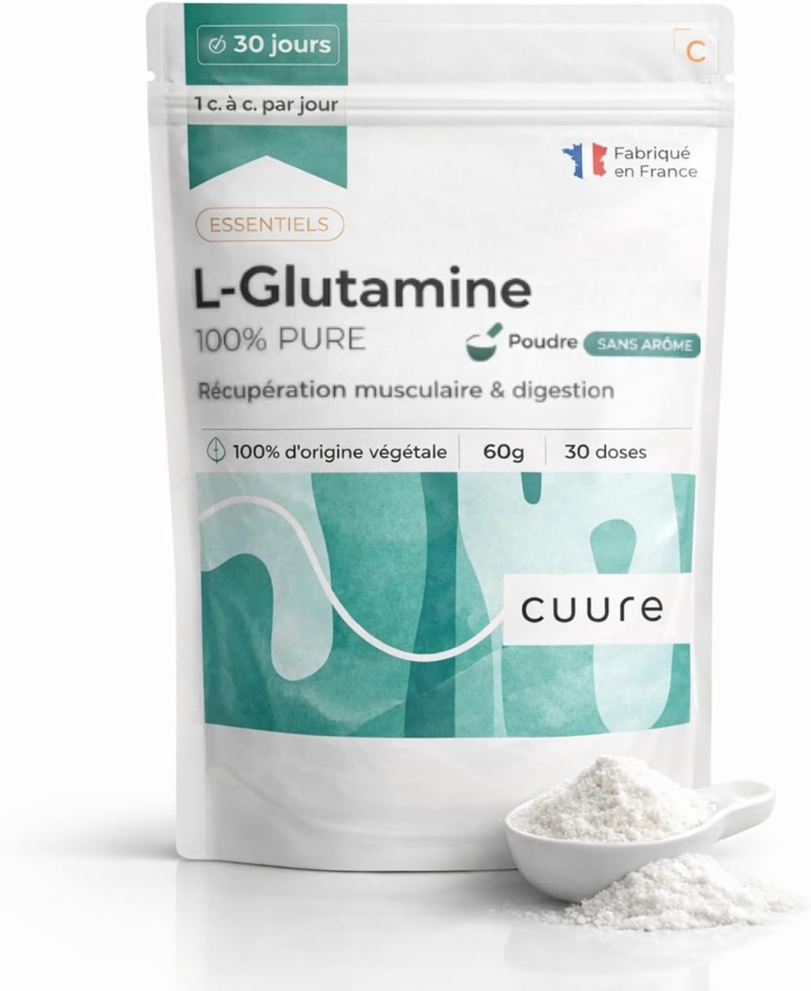 پودر ال-گلوتامین Cuure، 200 گرم