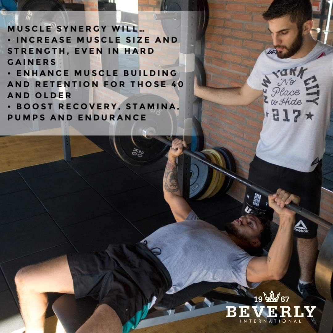 پودر کراتین و HMB Beverly International مدل Muscle Synergy، 15 وعده، 240 قرص
