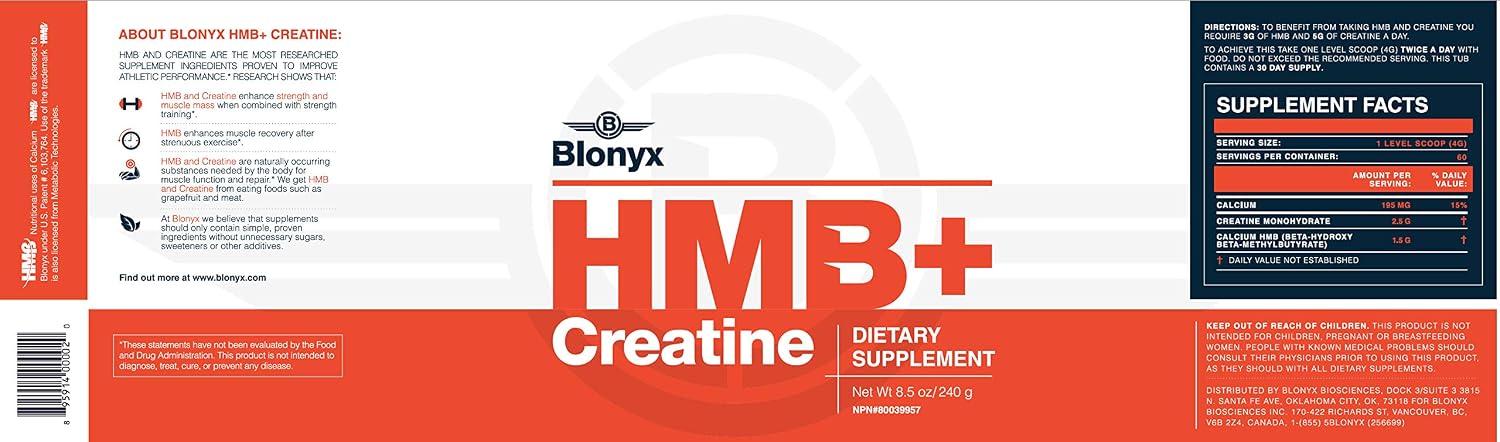 پودر کراتین و HMB Blonyx