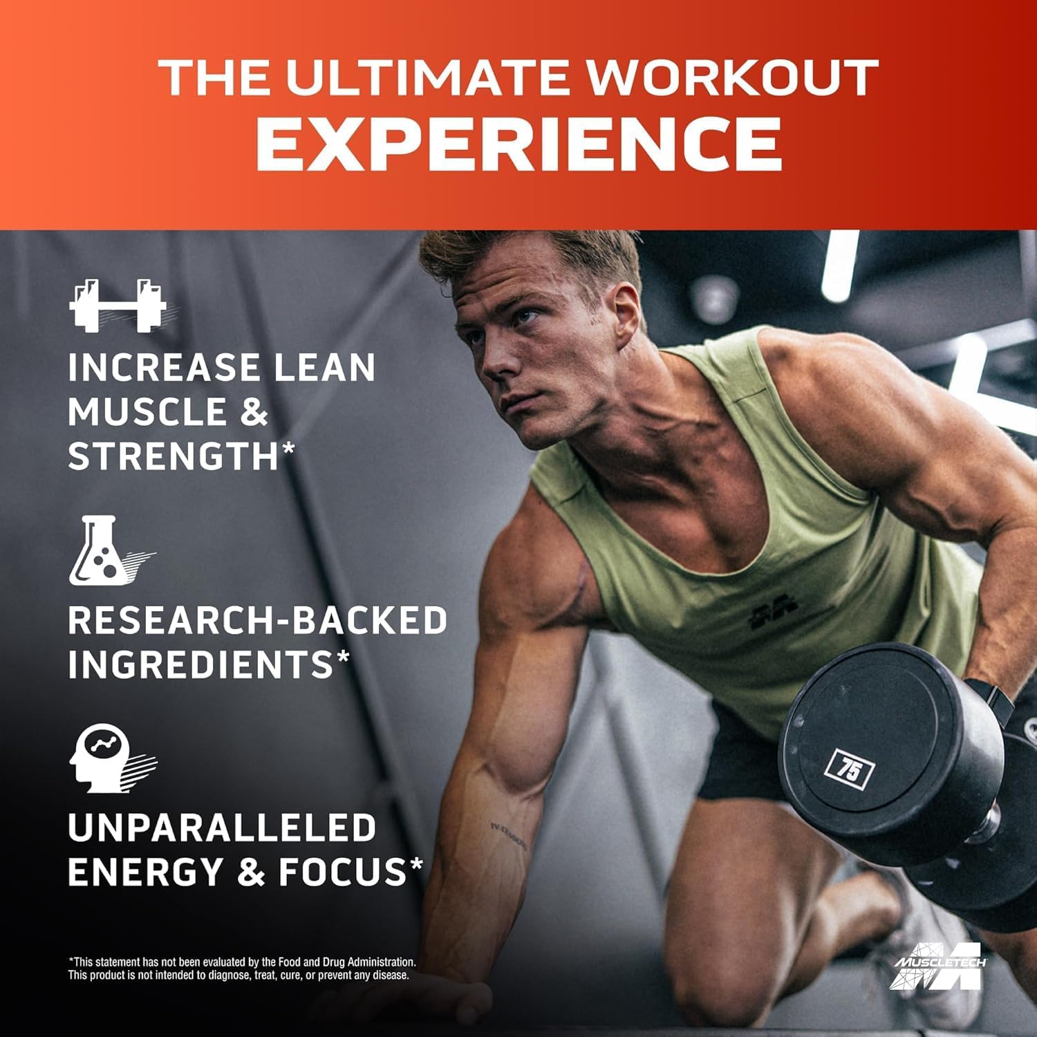 پودر پری‌ورک‌اوت MuscleTech مدل Vapor X5، 272 گرم، 30 وعده، طعم میامی اسپرینگ بریک