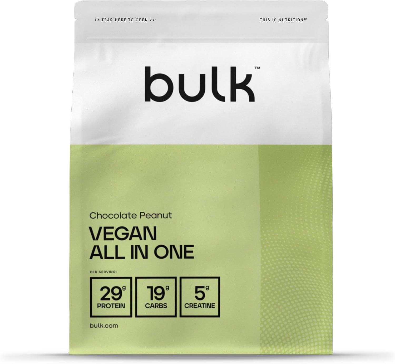 پودر پروتئین Bulk، 2.5 کیلوگرم، 41 وعده، طعم شکلات و بادام‌زمینی