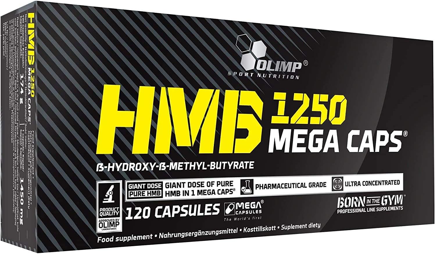 کپسول HMB Olimp مدل HMB Mega Caps، 120 کپسول