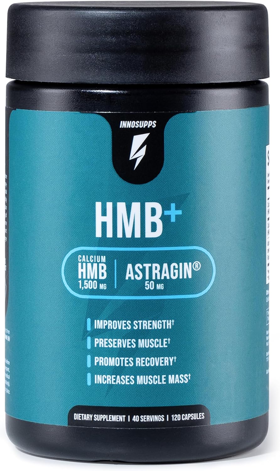 کپسول HMB InnoSupps مدل HMB+، 1500 میلی‌گرم HMB، 150 کپسول