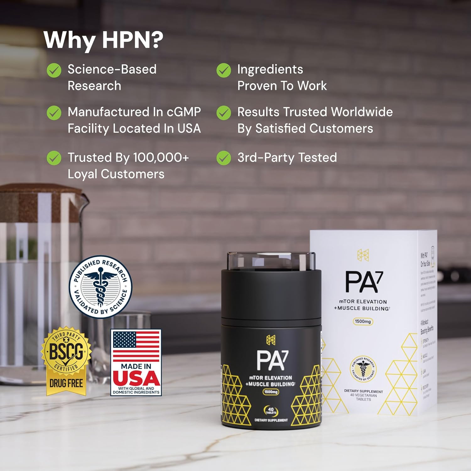 مکمل عضله‌ساز HPN مدل Muscle Builder