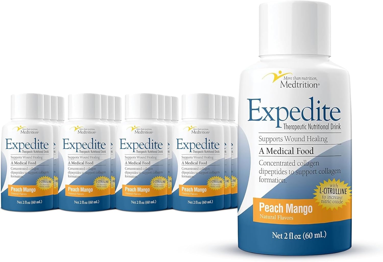 پودر تغذیه درمانی Medtrition مدل Expedite Liquid Collagen، 24 بسته، 24 بطری