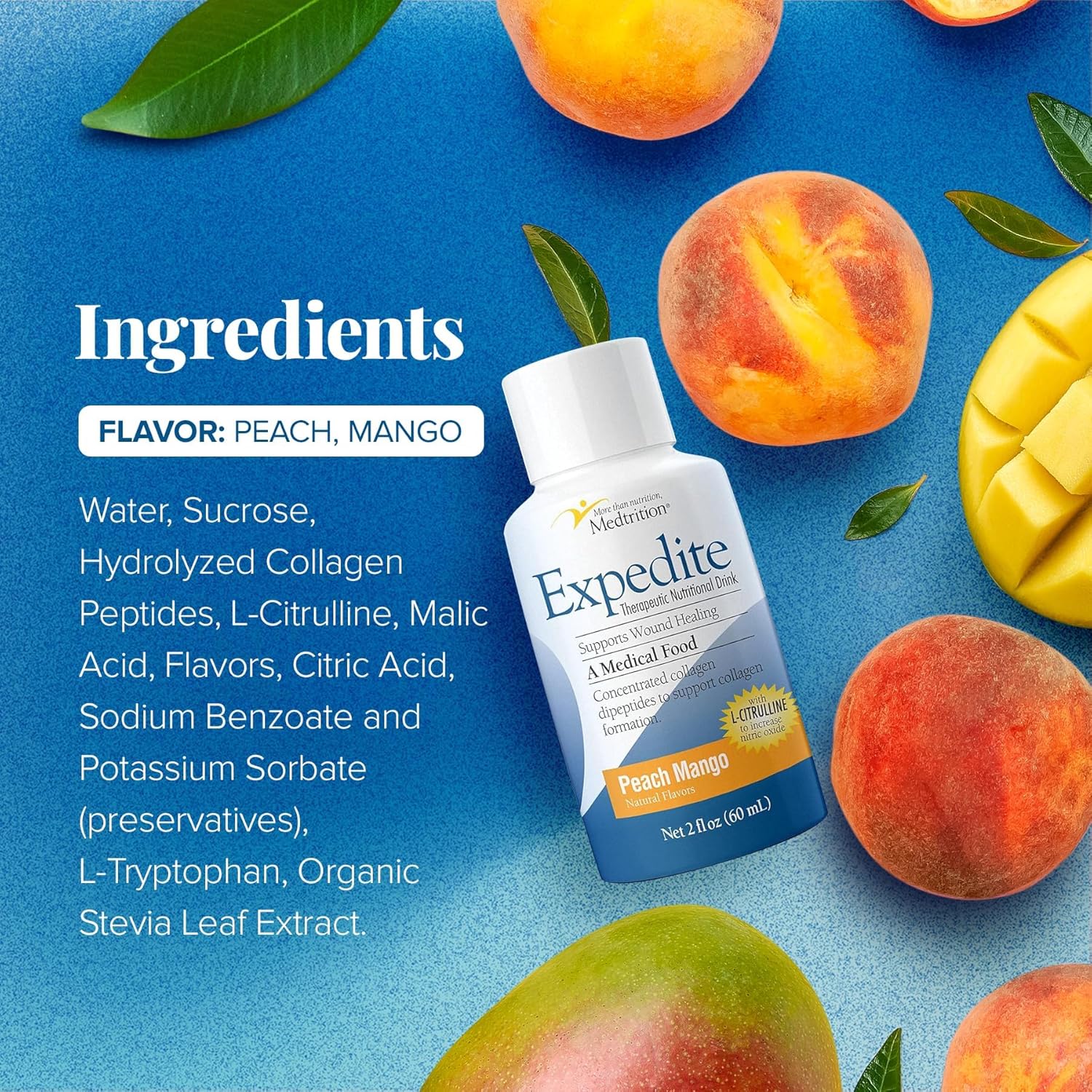 پودر تغذیه درمانی Medtrition مدل Expedite Liquid Collagen، 24 بسته، 24 بطری