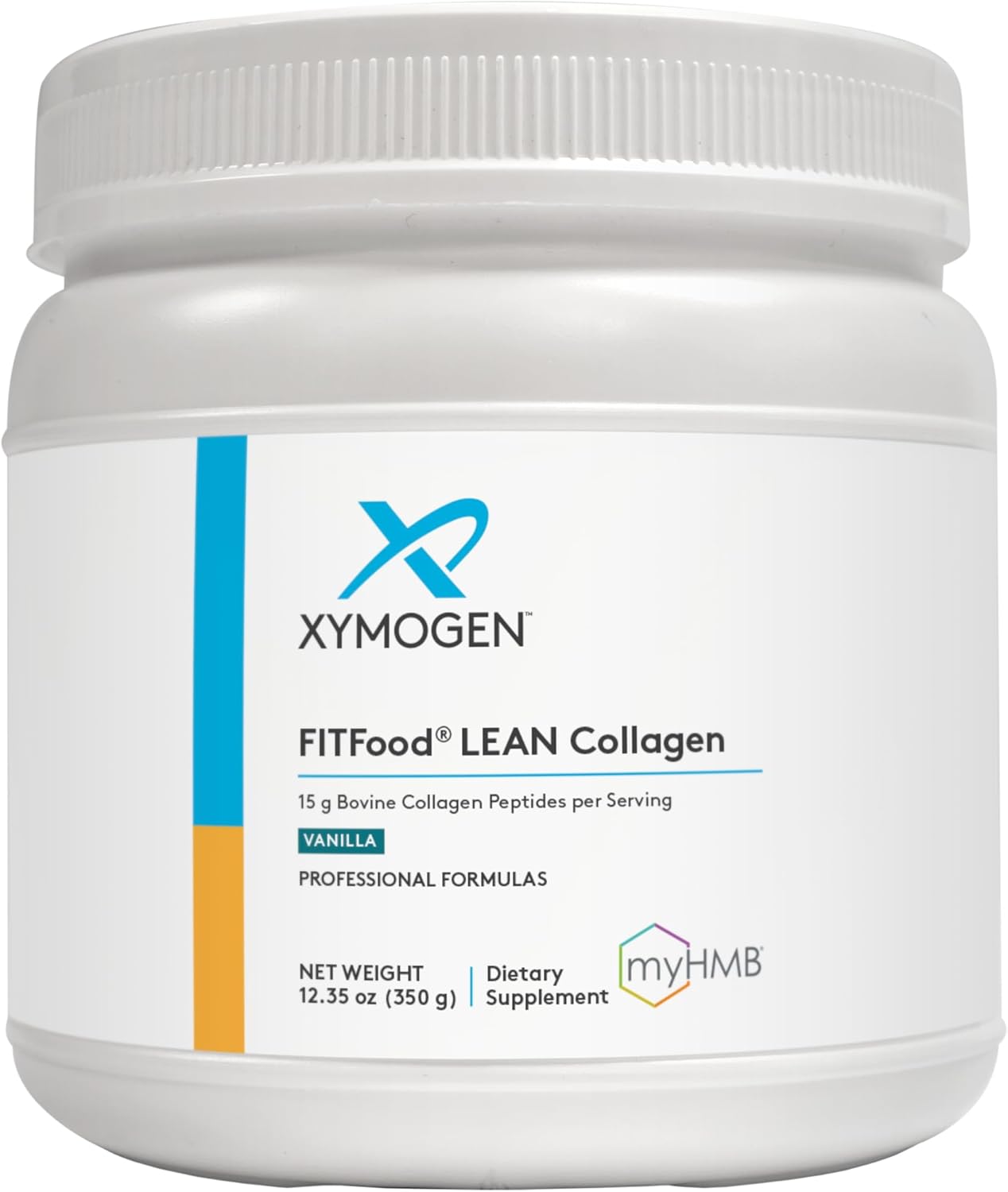 پودر کلاژن و HMB XYMOGEN مدل FIT Food Collagen، 12.35 اونس، طعم وانیل