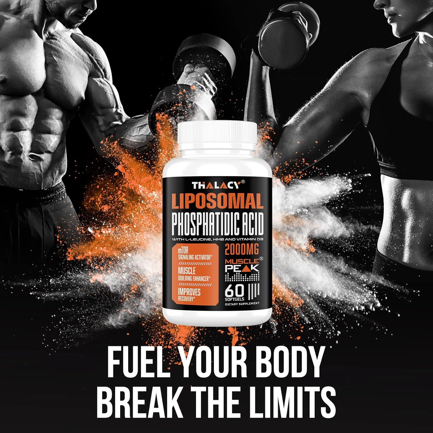 مکمل عضله‌ساز Thalacy مدل Muscle Builder، 10 بسته