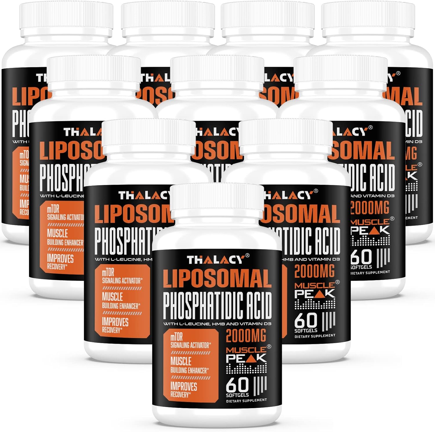 مکمل عضله‌ساز Thalacy مدل Muscle Builder، 10 بسته