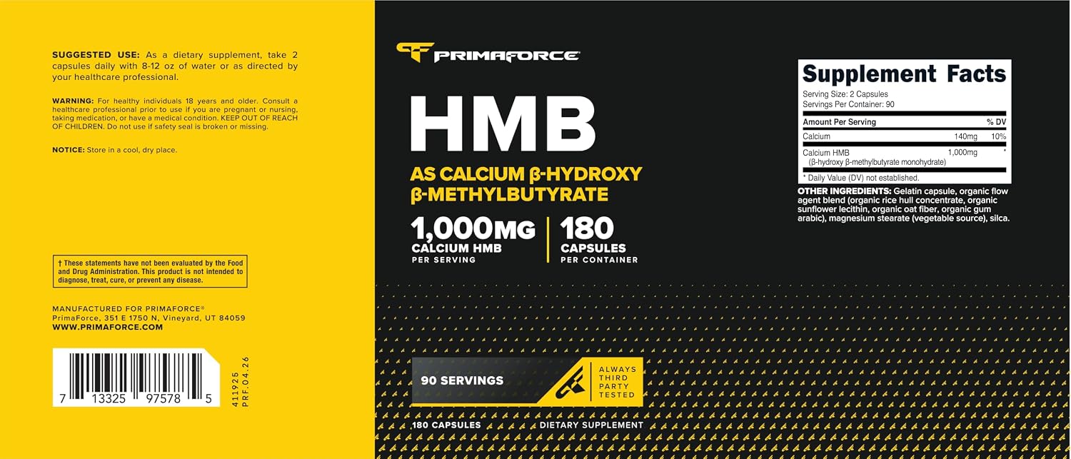کپسول HMB Primaforce، 180 کپسول