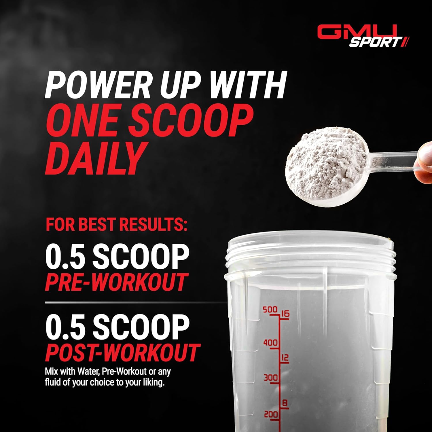 پودر کراتین و HMB GMU SPORT مدل Creatine HMB، 3 گرم HMB، 45 وعده، طعم توت‌فرنگی