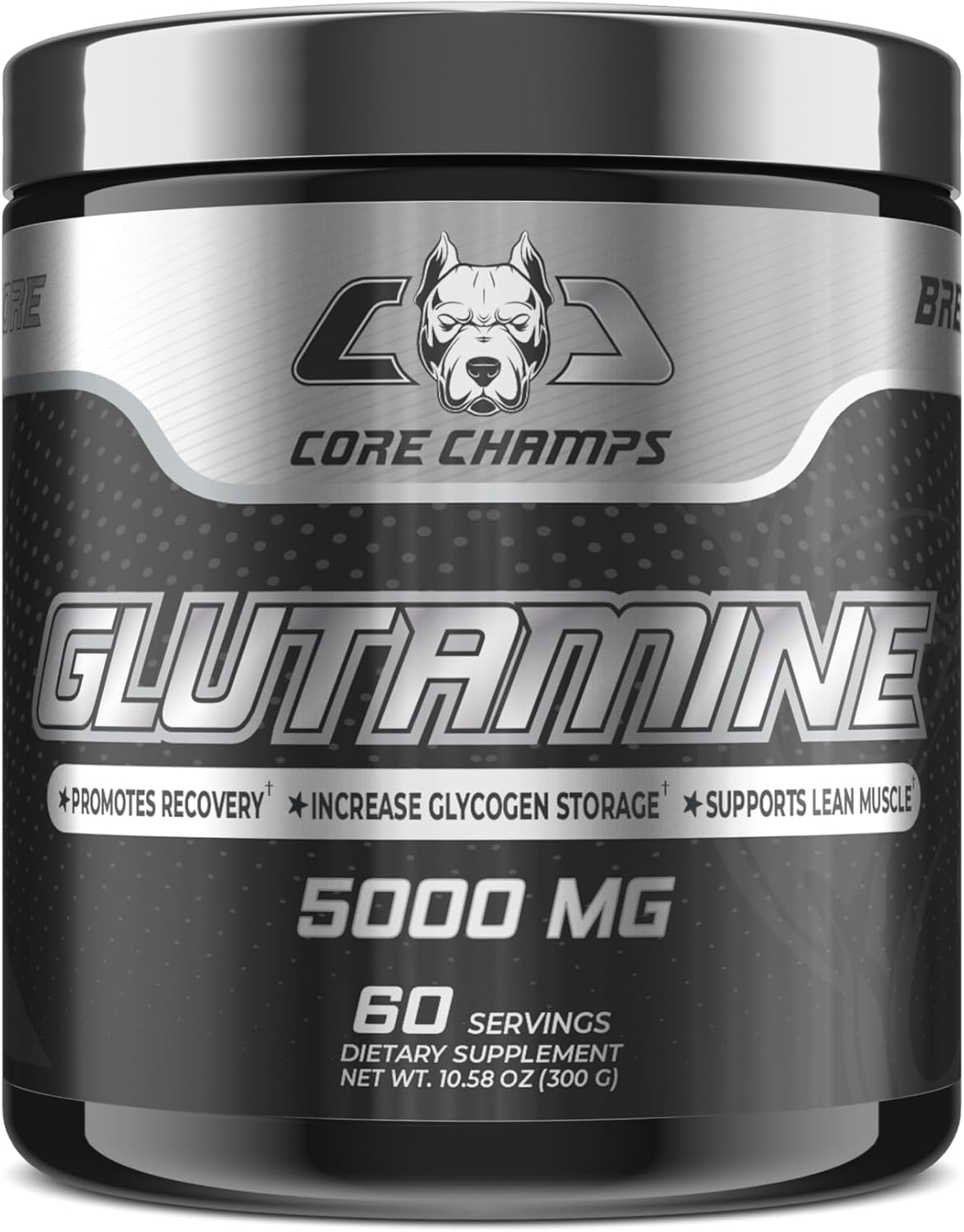 مکمل گلوتامین Core Champs مدل Glutamine 5000mg، 60 وعده