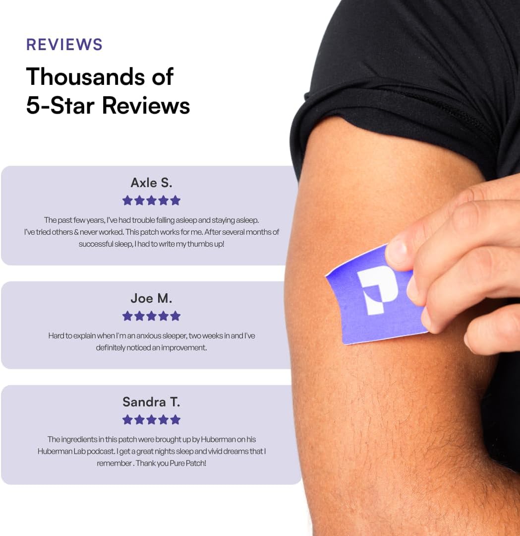 پچ مکمل خواب Pure Patch مدل Sleep Topical Nutrition Patch، 30 بسته
